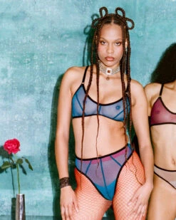 Bully Boy: Lee Mesh Panty - Teal -Azaleas Nyc Store 000037190028