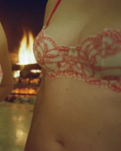 Clo: Fortuna Lace Demi Underwire Bra - Azalea