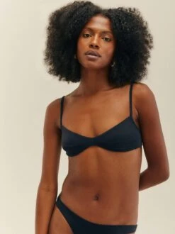 Haight: Monica Bikini Top - Black