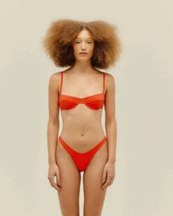 Haight: Vintage Underwire Bikini Top - Coral