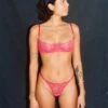 Clo: Fortuna Lace Adjustable String Thong - Chili Pepper -Azaleas Nyc Store 19540013