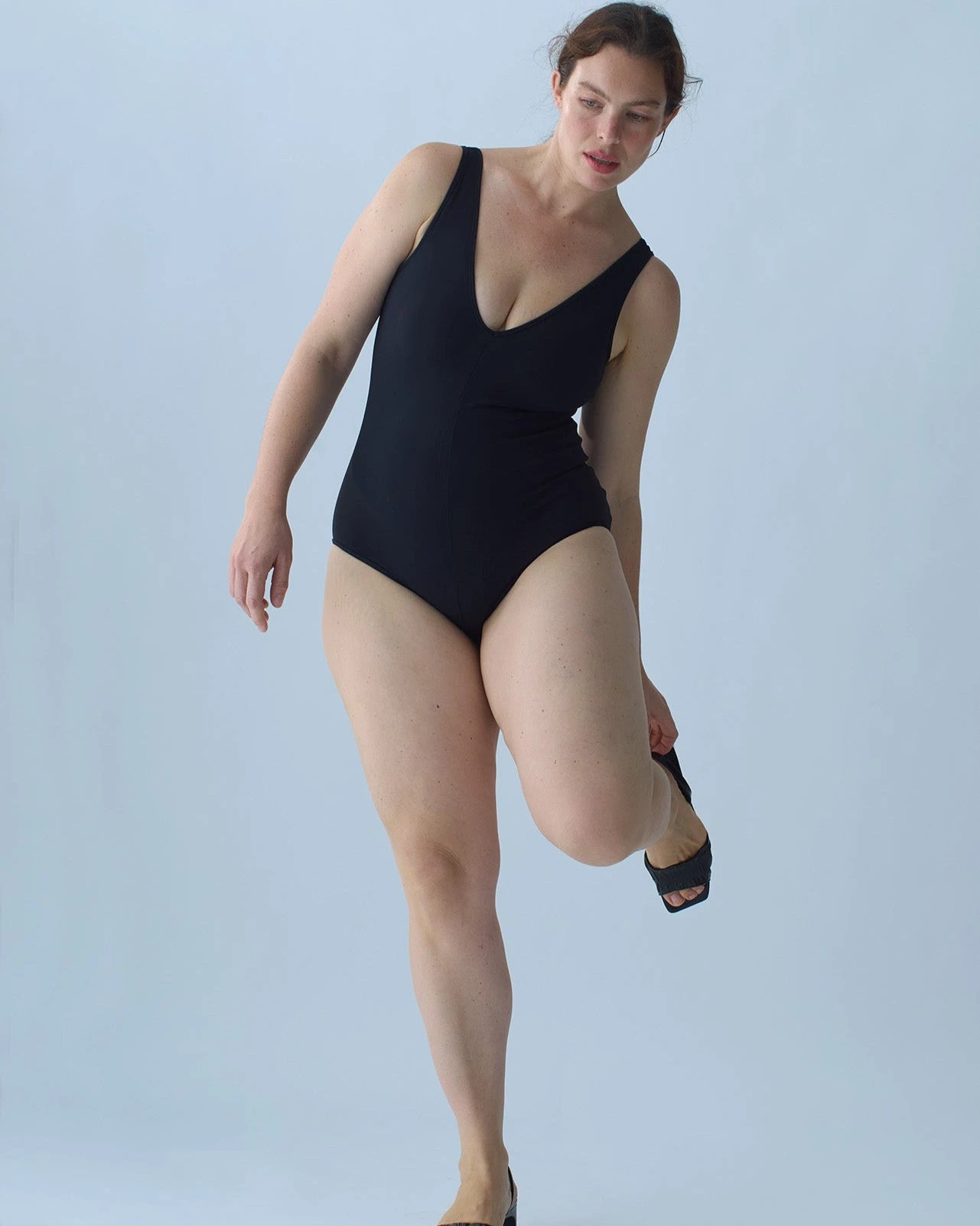Nu Swim: Cyn Plunge One Piece - Black Nu Swim: Cyn Plunge One Piece - Black -Azaleas Nyc Store 240315 NuSwimEcomm15370