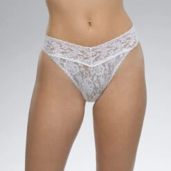 Hanky Panky: Lace Original Rise Thong - Basics -Azaleas Nyc Store 4811 White