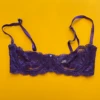 Clo: Fortuna Abierto Half Cup Bra - Plum Purple