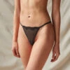 Duet By Timpa: Adjustable Mini String Lace Thong - Black -Azaleas Nyc Store 620700BLKEcommLR 13