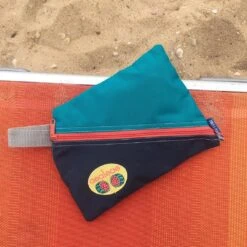 Azaleas: Diagonal Zip Swim Bag With Custom Watermelon Patch