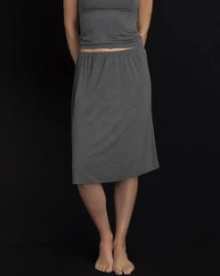 Kye Intimates: Recline Bamboo Skirt - Charcoal -Azaleas Nyc Store 6U1A6705copy2 995x1500 crop center 34fcd5b1 4bb3 44d4 869d 882aca13a10b