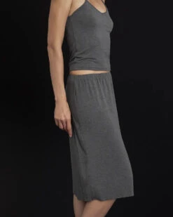 Kye Intimates: Recline Bamboo Skirt - Charcoal