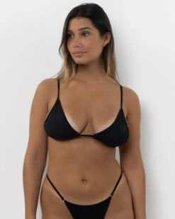 Belle The Label: Siempre Triangle Bikini Top - Black -Azaleas Nyc Store BELLE230354 Edit x1600 91dfa607 a079 4341 aacd e24c39cd4a68