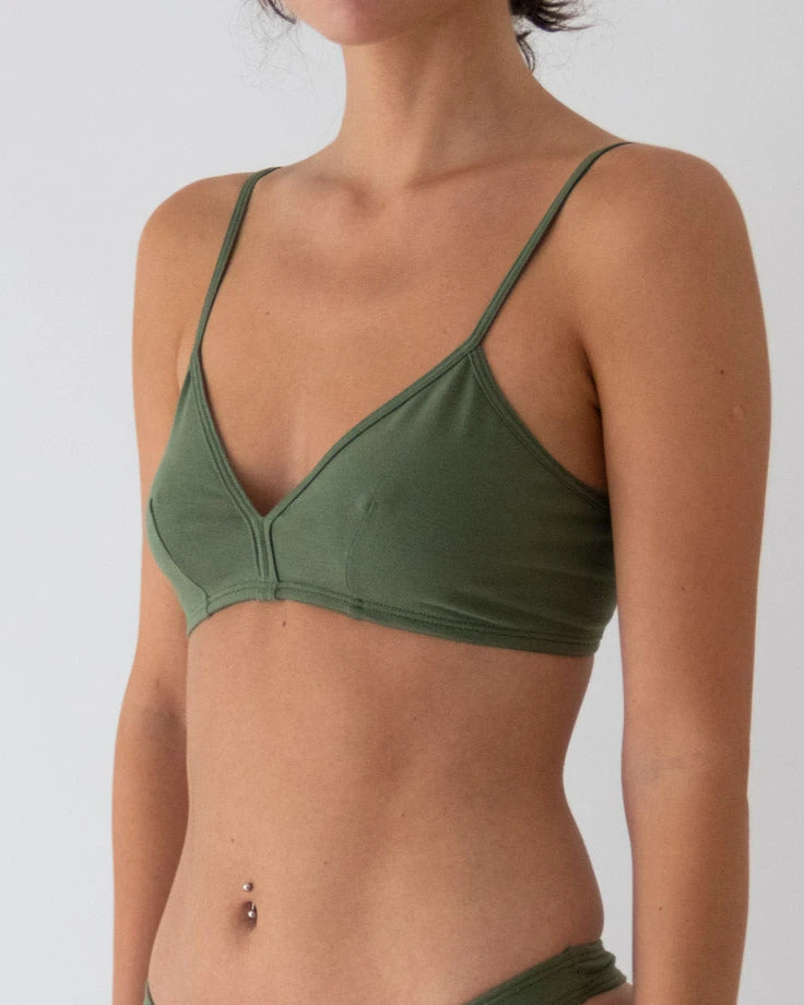 Calomel: Miski Dip Front Bralette - Army Calomel: Miski Dip Front Bralette - Army -Azaleas Nyc Store CALOMEL SS25 1247 2 1000x 6d0c7931 88a4 40e4 bd30 56672751960e