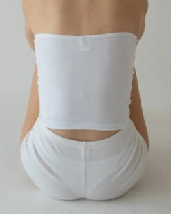 Calomel: Sumaq Short - White -Azaleas Nyc Store CALOMEL SS24 GUILLERMINA 918 720x f695eddd 2a5b 469e 8323 6103700fe82a