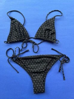 Mikoh: Oska Minimal Triangle Bikini Top - Noir Dot -Azaleas Nyc Store D095EF96 E24F 45DE B57D 92B197871735
