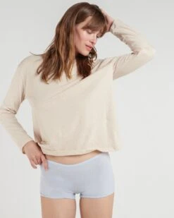 Skin: Dreamy Modal Boyshort - Fog -Azaleas Nyc Store DreamyBoyshort MMS601 FogGrey