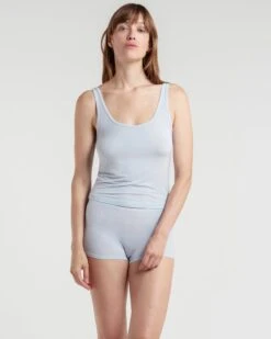 Skin: Dreamy Modal Boyshort - Fog -Azaleas Nyc Store DreamyBoyshort MMS601 FogGrey DreamyTank MMS105