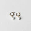 Kara Yoo: Anna Hoop Earrings + Pearl Drop Charms - 14K Gold Filled -Azaleas Nyc Store E Anna Huggie Pearl Drop YGF 1512x 57a8e490 527c 4c73 8f8e 21947e0eb443