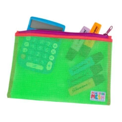 Mokuyobi: Flat Mesh Zip Stasher - L