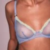 Fleur Du Mal: Sheer Tulle Demi Bra - Daydream -Azaleas Nyc Store FDM 090424 64197 full min