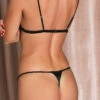 Fleur Du Mal: Silk Satin Luxe V String Thong - Black -Azaleas Nyc Store FDM 092223 1 6897full 036f6e3e 7c39 4df2 a21a 856c27b1f272