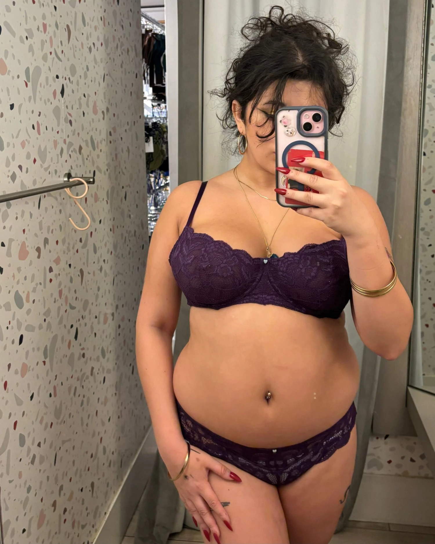 Clo: Fortuna Lace Demi Underwire Bra - Plum Purple Clo: Fortuna Lace Demi Underwire Bra - Plum Purple -Azaleas Nyc Store FullSizeRender scaled