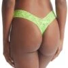 Hanky Panky: Lace Low Rise Thong - Fashion Colors -Azaleas Nyc Store Hanky Panky Signature Lace Low Rise Thong Lush Green LUSH GREEN View 3