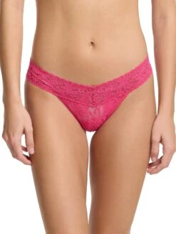 Hanky Panky: Lace Low Rise Thong - Fashion Colors 10 Hanky Panky: Lace Low Rise Thong - Fashion Colors -Azaleas Nyc Store Hanky Panky Signature Lacer Low Rise Thong Un Beet Able Pink Un Beet Able Pink View 1