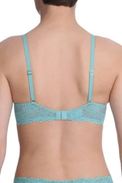 Natori: Heavenly Balconette Bra - Electric Aqua -Azaleas Nyc Store Heavenly Convertible Bra Electric Aqua by Natori 3