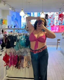 Only Hearts: Bowtie Tulle Bralette - Wild Rose -Azaleas Nyc Store IMG 0731