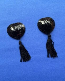 KissKill: Kayla Sequin Nipple Tassels - Black