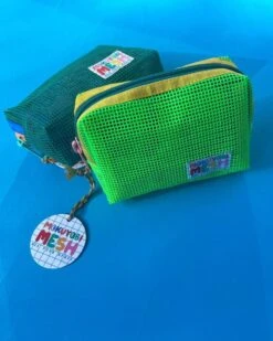 Mokuyobi: Mesh Chubby Zip Pouch - Slime