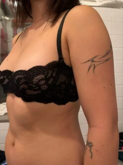 Clo: Fortuna Abierto Half Cup Bra - Black -Azaleas Nyc Store IMG 3126