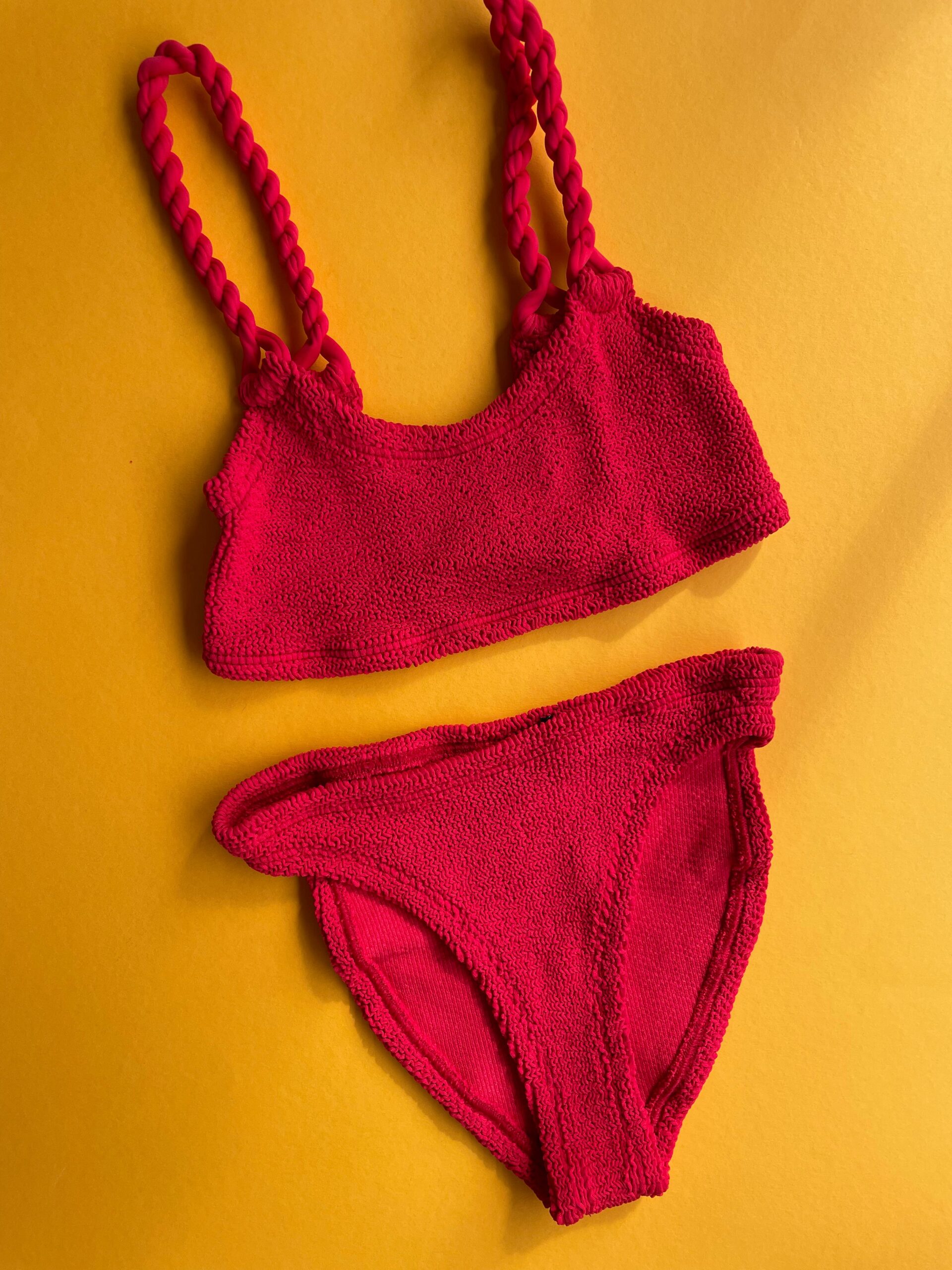 Hunza G: Phoebe Bikini Set with Braided Straps - Red Hunza G: Phoebe Bikini Set With Braided Straps - Red -Azaleas Nyc Store IMG 3576 scaled