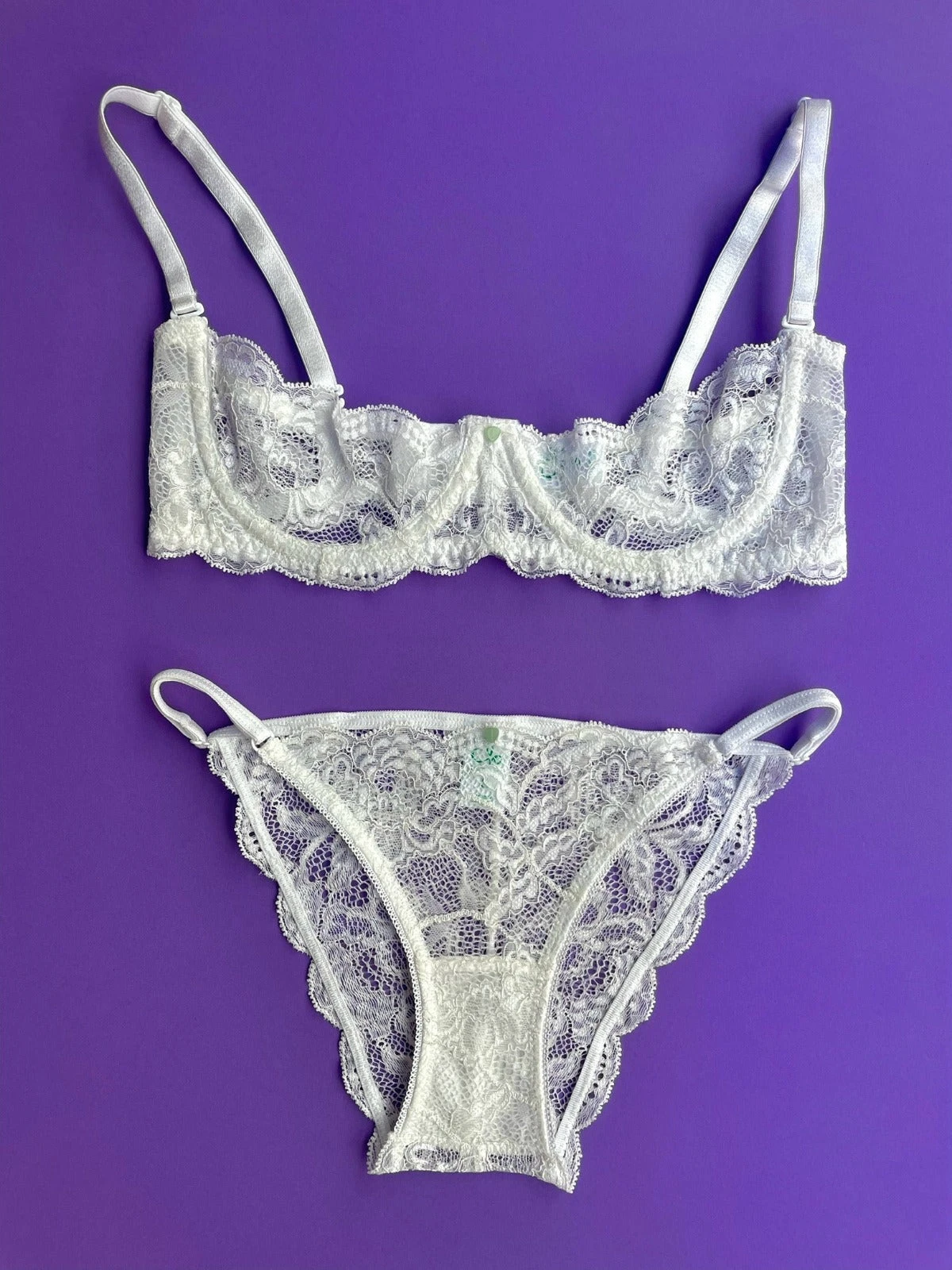 Clo: Fortuna Abierto Half Cup Bra - White Clo: Fortuna Abierto Half Cup Bra - White -Azaleas Nyc Store IMG 3690