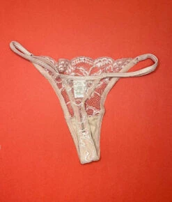 Clo: Fortuna Lace Adjustable String Thong - Rosa Cuarzo -Azaleas Nyc Store IMG 3759