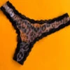 Fleur Du Mal: Printed Sheer Tulle Thong - Leopard Print -Azaleas Nyc Store IMG 5444