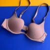 Fleur Du Mal: Le Stretch Micro Seduce U Plunge Bra - Tan