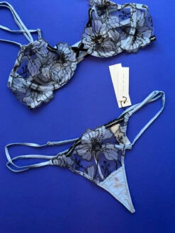 Fleur Du Mal: Harper Embroidery G-String - Crystal Blue 4 Fleur Du Mal: Harper Embroidery G-String - Crystal Blue -Azaleas Nyc Store IMG 5736 b5f83991 c02b 49d4 8853 fce8ef5b6fb2