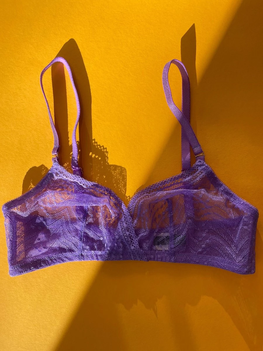 Huit: Eclatante Wireless Bralette - Violet Huit: Eclatante Wireless Bralette - Violet -Azaleas Nyc Store IMG 5765