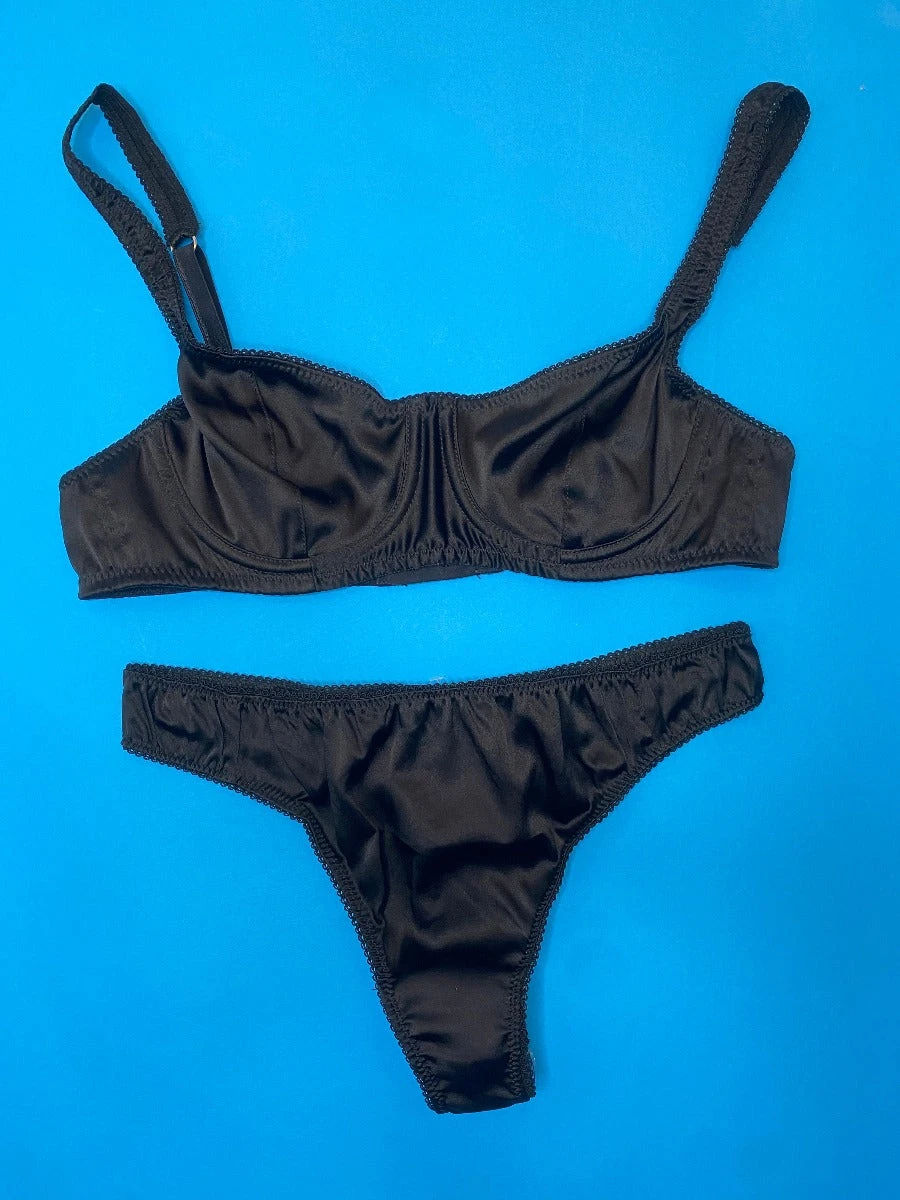 Araks: Gita Silk Underwire Bra - Black Araks: Gita Silk Underwire Bra - Black -Azaleas Nyc Store IMG 6460 1