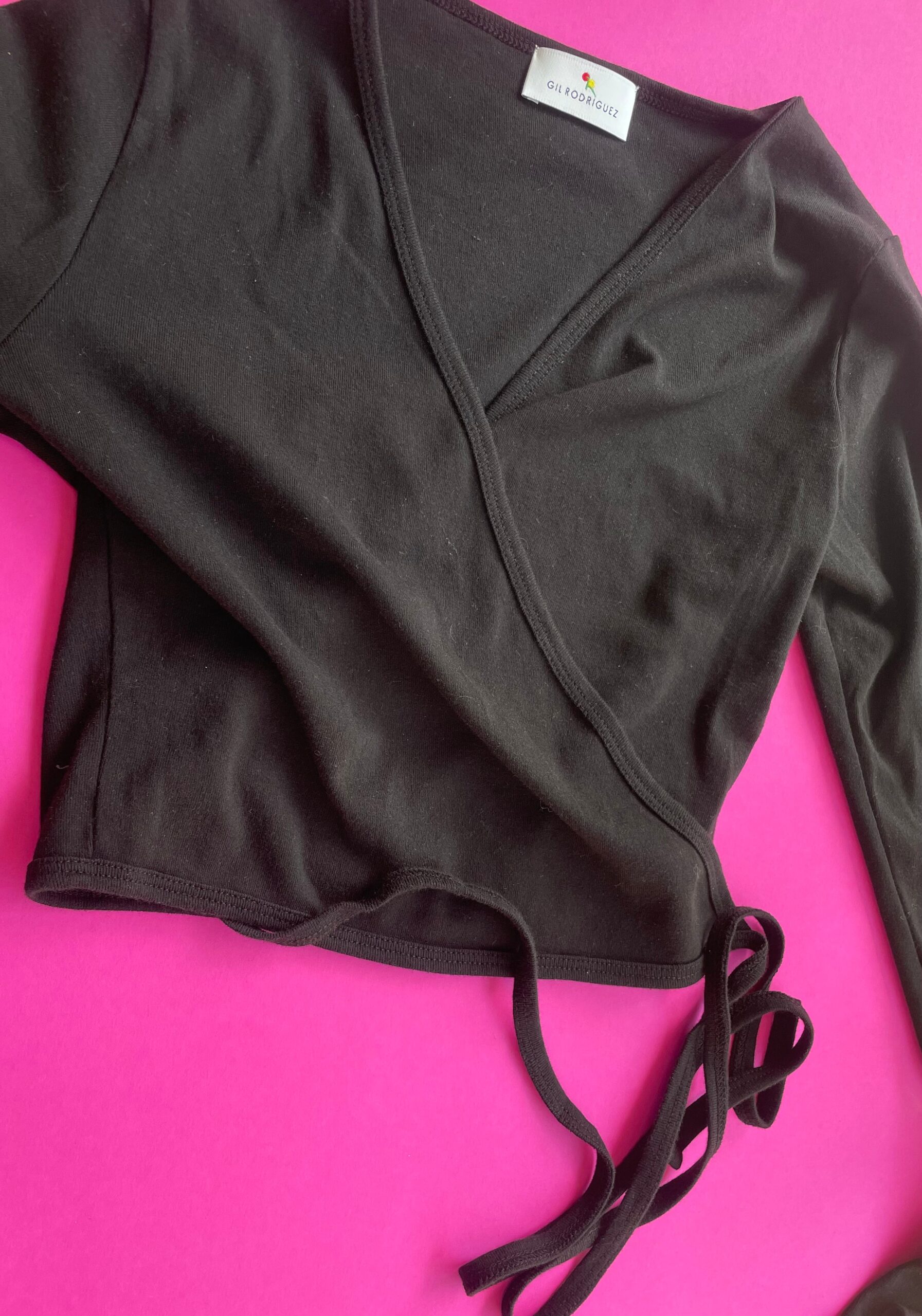 Gil Rodriguez: Sarita Wrap Top - Black Gil Rodriguez: Sarita Wrap Top - Black -Azaleas Nyc Store IMG 6479 scaled