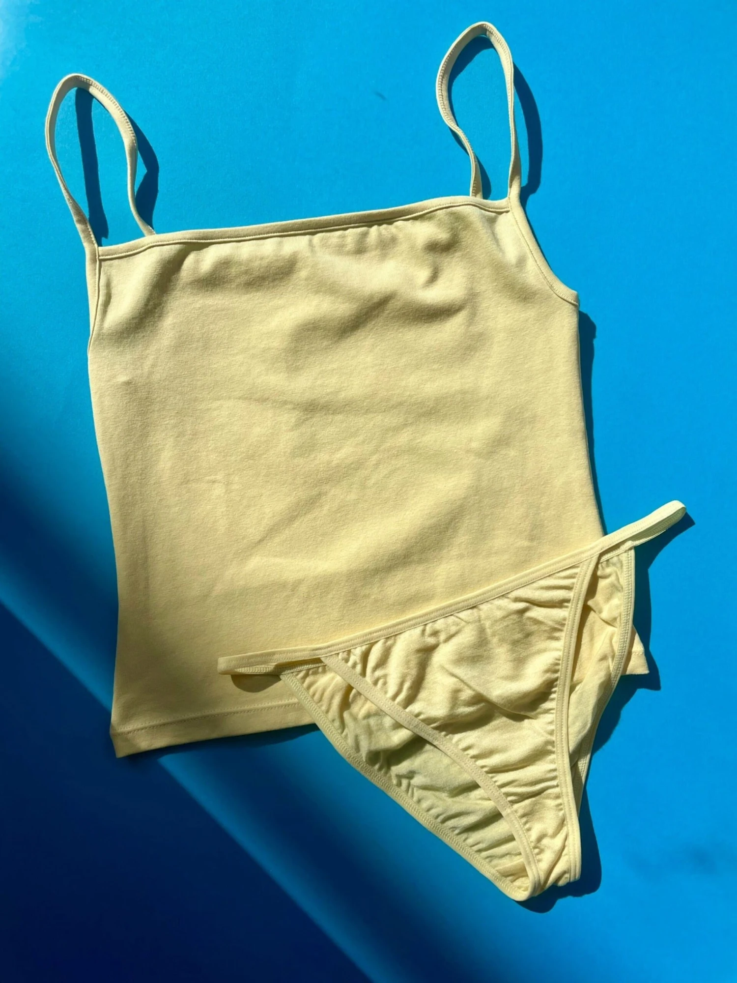 Non Private: Square Neck Camisole - Lemon Non Private: Square Neck Camisole - Lemon -Azaleas Nyc Store IMG 8547 scaled