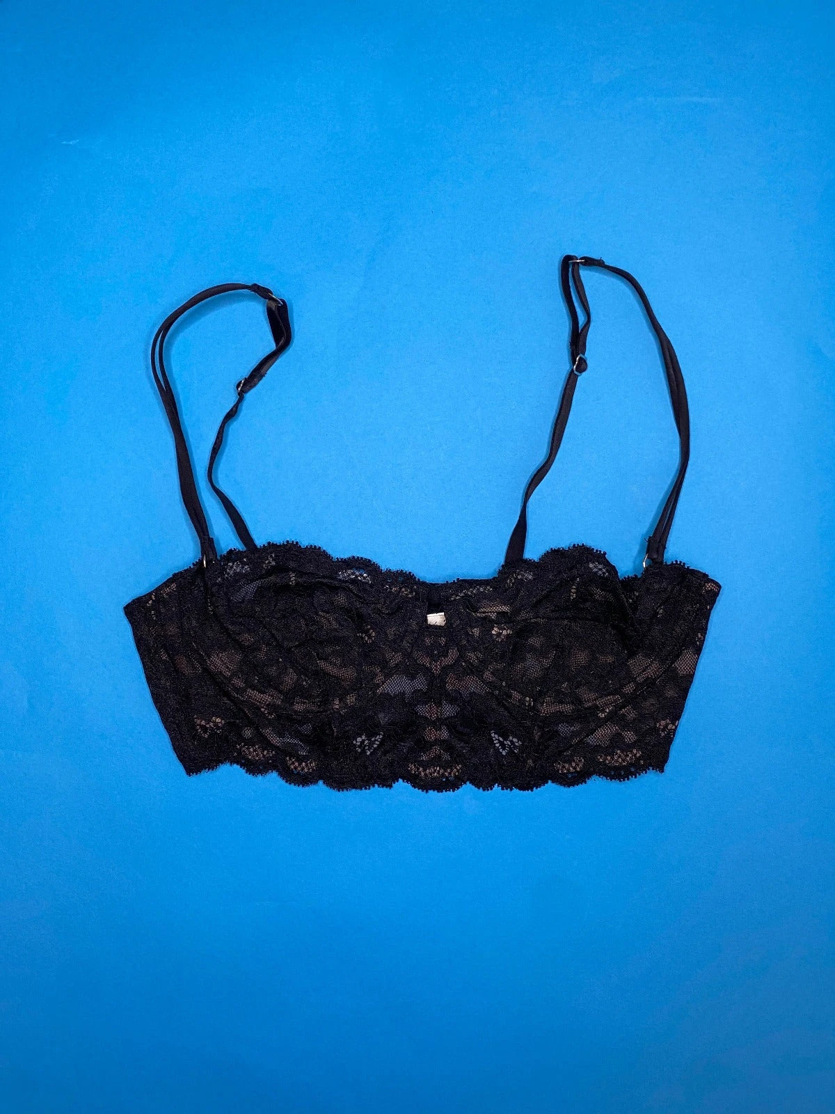 Fleur du Mal: Charlotte Lace Longline Balconette Bra - Black Fleur Du Mal: Charlotte Lace Longline Balconette Bra - Black -Azaleas Nyc Store IMG 8630
