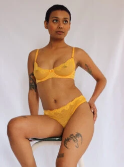 Duet By Timpa: Lace Demi Bra - Marigold 6 Duet By Timpa: Lace Demi Bra - Marigold -Azaleas Nyc Store IMG 8847