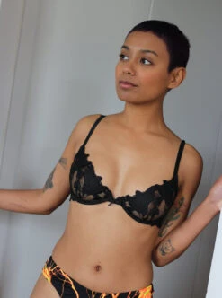 Fleur Du Mal: Lily Lace Demi Bra - Up To G Cups 4 Fleur Du Mal: Lily Lace Demi Bra - Up To G Cups -Azaleas Nyc Store IMG 8954