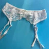 Clo: Fortuna Lace Garter Belt - White -Azaleas Nyc Store IMG 9256
