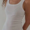 Calomel: Arami Tank - White 1 Calomel: Arami Tank - White -Azaleas Nyc Store IMG 9658 1000x f2f756b9 41a3 4d50 9f81 61dbc3d61b3e