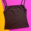 Non Private: Square Neck Camisole - Espresso -Azaleas Nyc Store IMG 9749