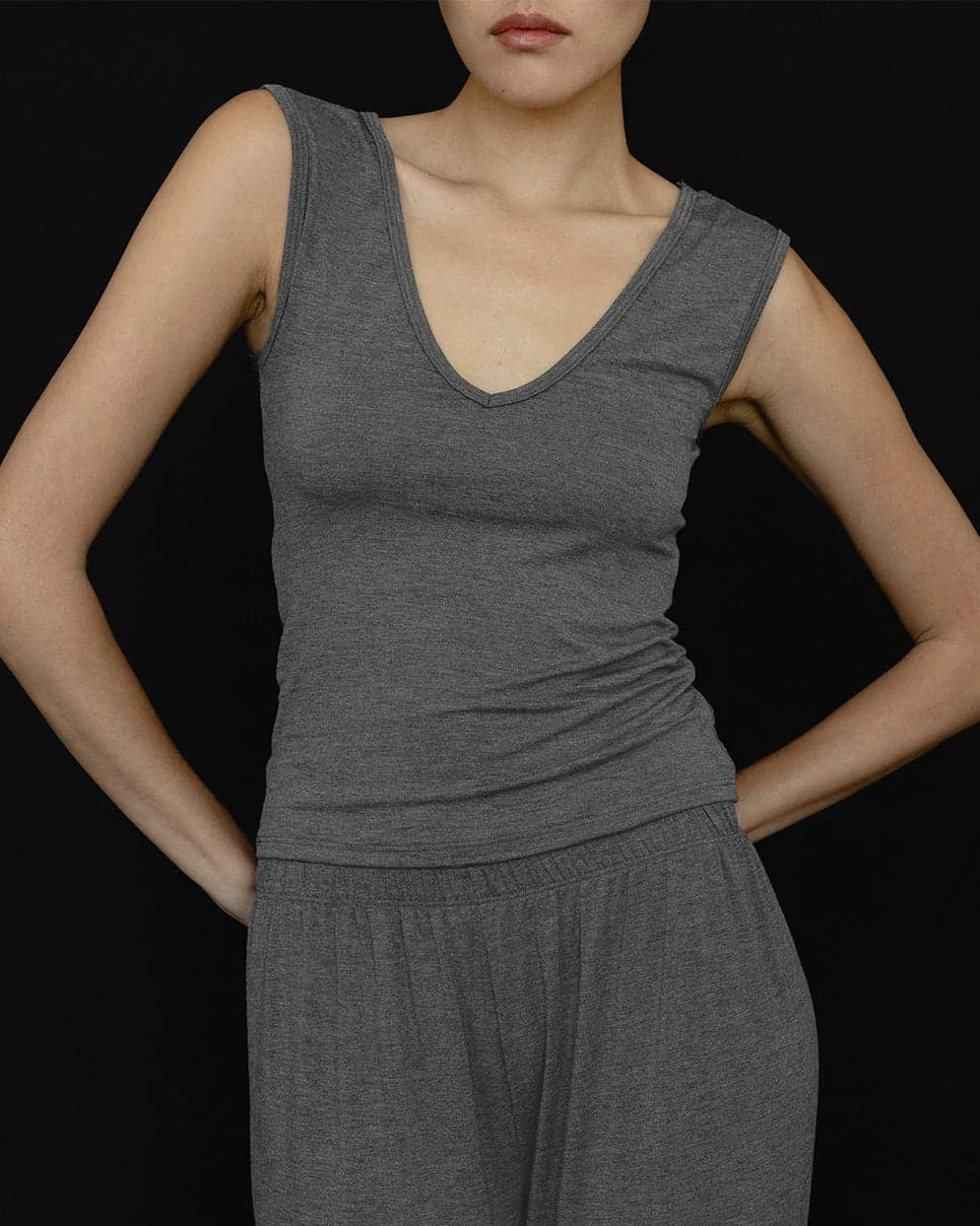 Kye Intimates: Recline Bamboo Shell Top - Charcoal Kye Intimates: Recline Bamboo Shell Top - Charcoal -Azaleas Nyc Store Kye Charcoal 10 rz 995x1500 crop center 951a1b65 e7fa 4969 9bb4 614af3e19bd4