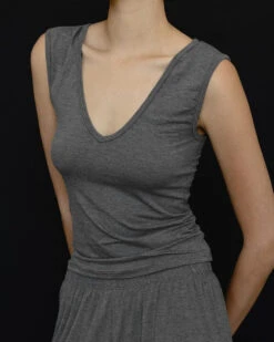 Kye Intimates: Recline Bamboo Shell Top - Charcoal 3 Kye Intimates: Recline Bamboo Shell Top - Charcoal -Azaleas Nyc Store Kye Charcoal 11 rz 995x1500 crop center 79d14180 cef1 4853 ad6e 79e83504cb92