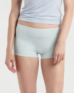 Skin: Gayle Organic Cotton Boyshort - Seafoam