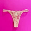 Clo: Fortuna Lace Adjustable String Thong - Maple Sugar -Azaleas Nyc Store Maple t1